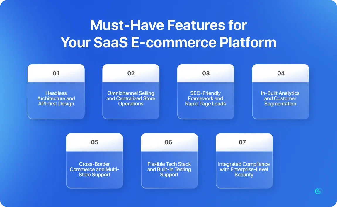 Must-Have Features for Your SaaS E-commerce Platform